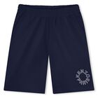 Navy Blue Logo Shorts, 2, hi-res