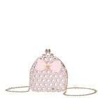 Girls Pink Pearl Handbag, 1, hi-res