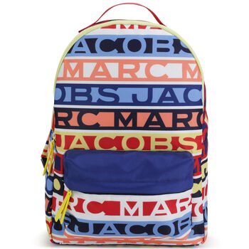 Boys Multi-Colored Logo Backpack