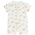 Baby Boys White & Yellow Animals Romper ( 2-Pack ), 3, hi-res