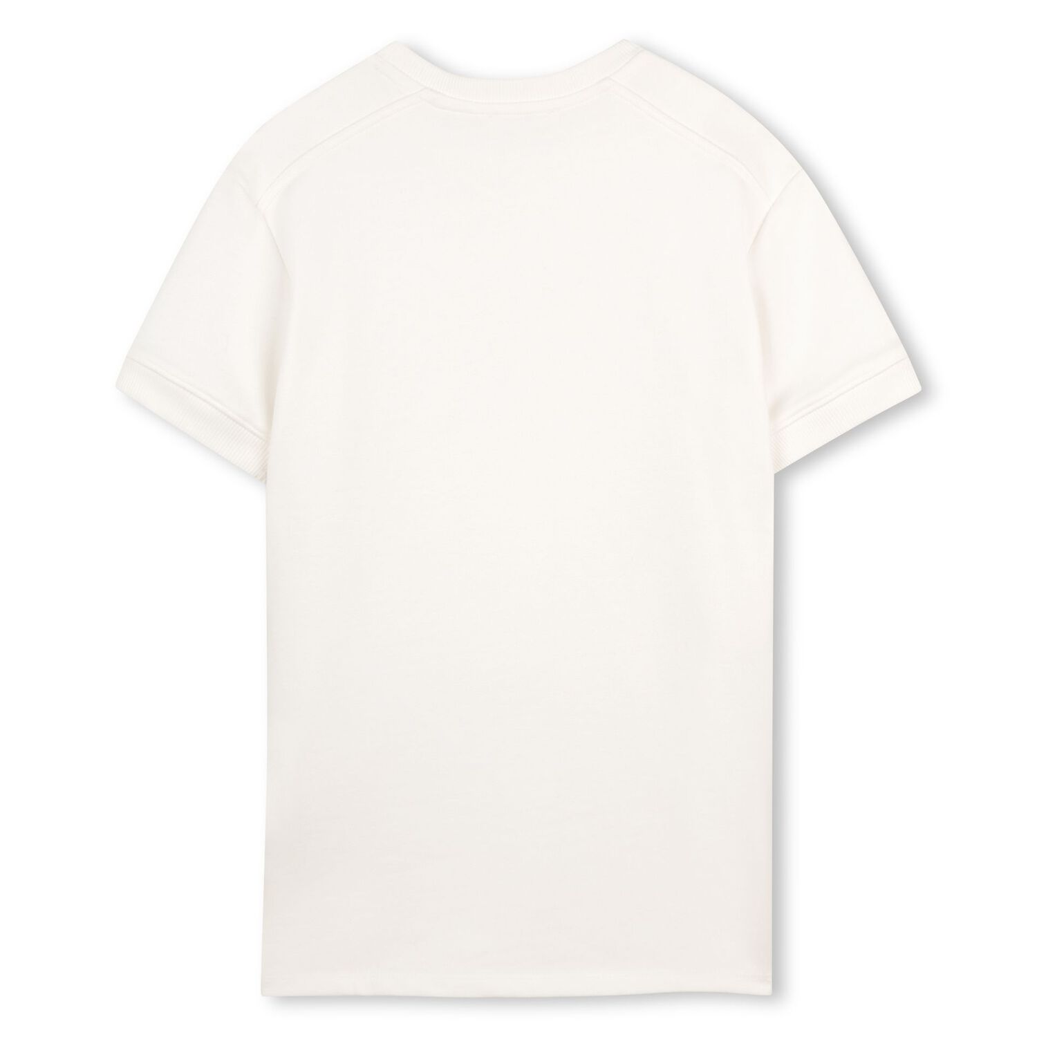 فستان سويت شيرت بالشعار تصميم ميني مي باللون العاجي للبنات, 1, hi-res