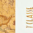 تيشيرت بولو بطبعة خريطة باللون الابيض والبيج للاولاد, 1, hi-res