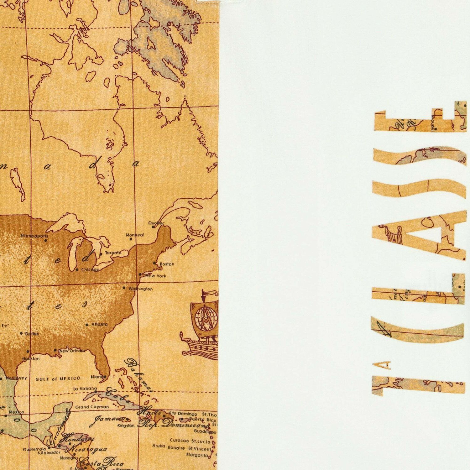 تيشيرت بولو بطبعة خريطة باللون الابيض والبيج للاولاد, 1, hi-res image number null