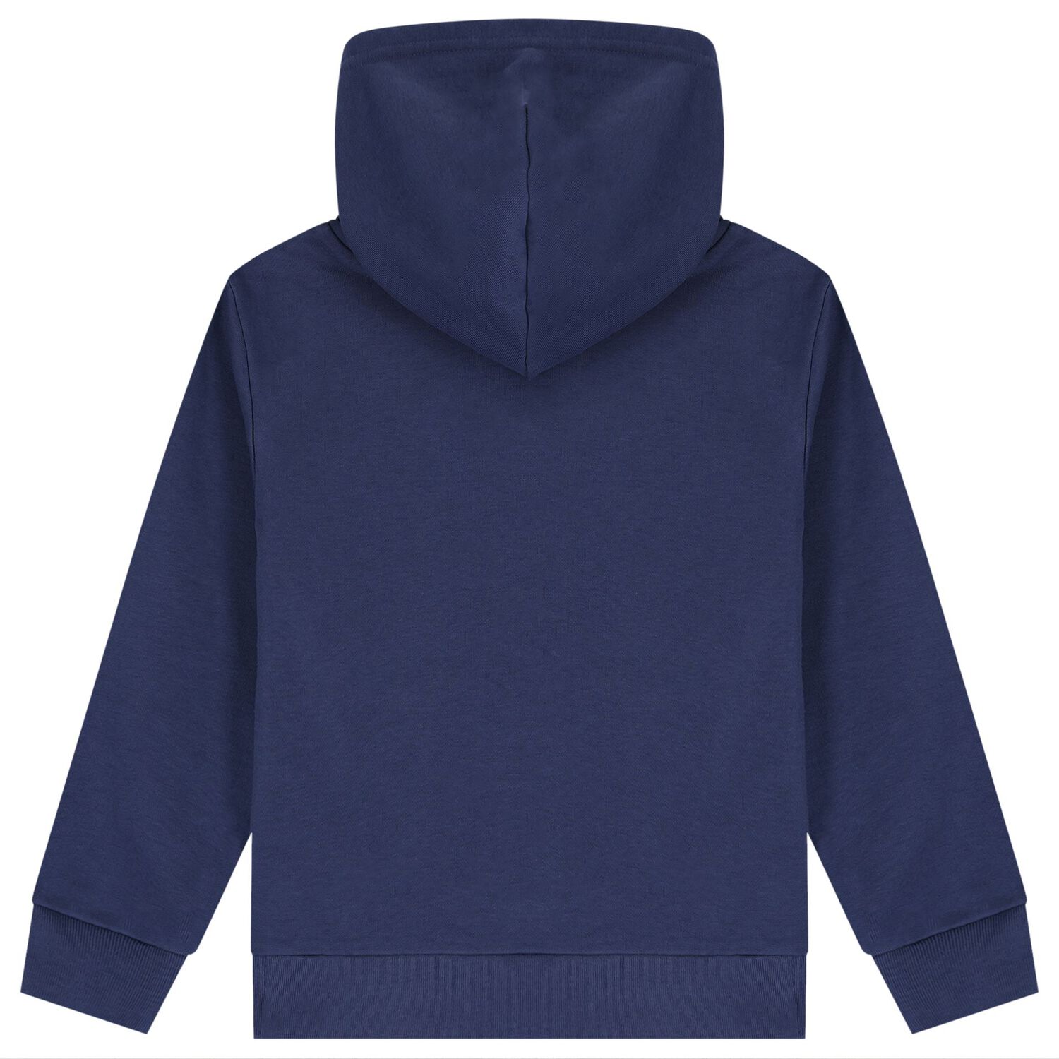 Boys Navy Blue Logo Hooded Top, 1, hi-res