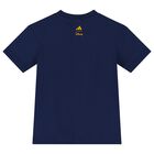 طقم شورت اولاد ديزنى بالشعار باللون الازرق, 1, hi-res