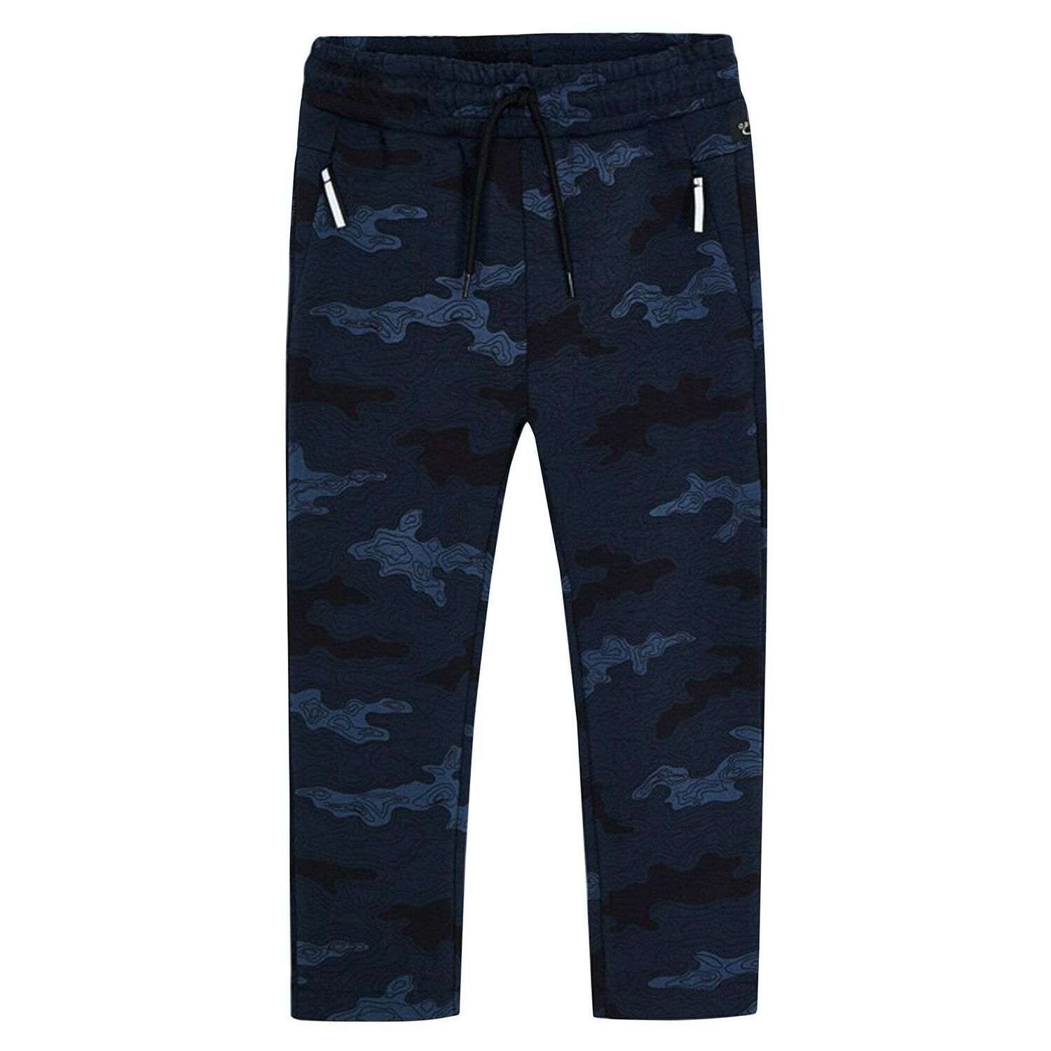 Boys Navy Camouflaged Trousers, 1, hi-res image number null