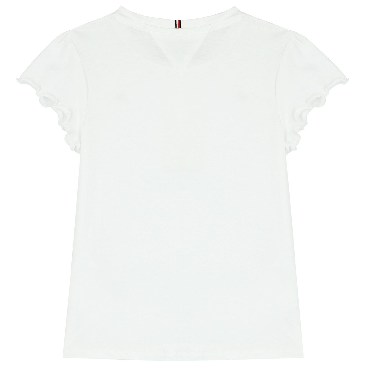 Girls White Logo T-Shirt, 1, hi-res