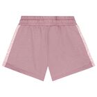 Girls Pink Logo Shorts, 1, hi-res
