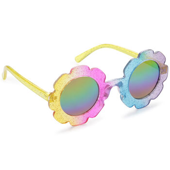 Girls Multicolour Flower Sunglasses