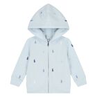 بدلة رياضية أولاد بالشعار باللون الأزرق, 1, hi-res