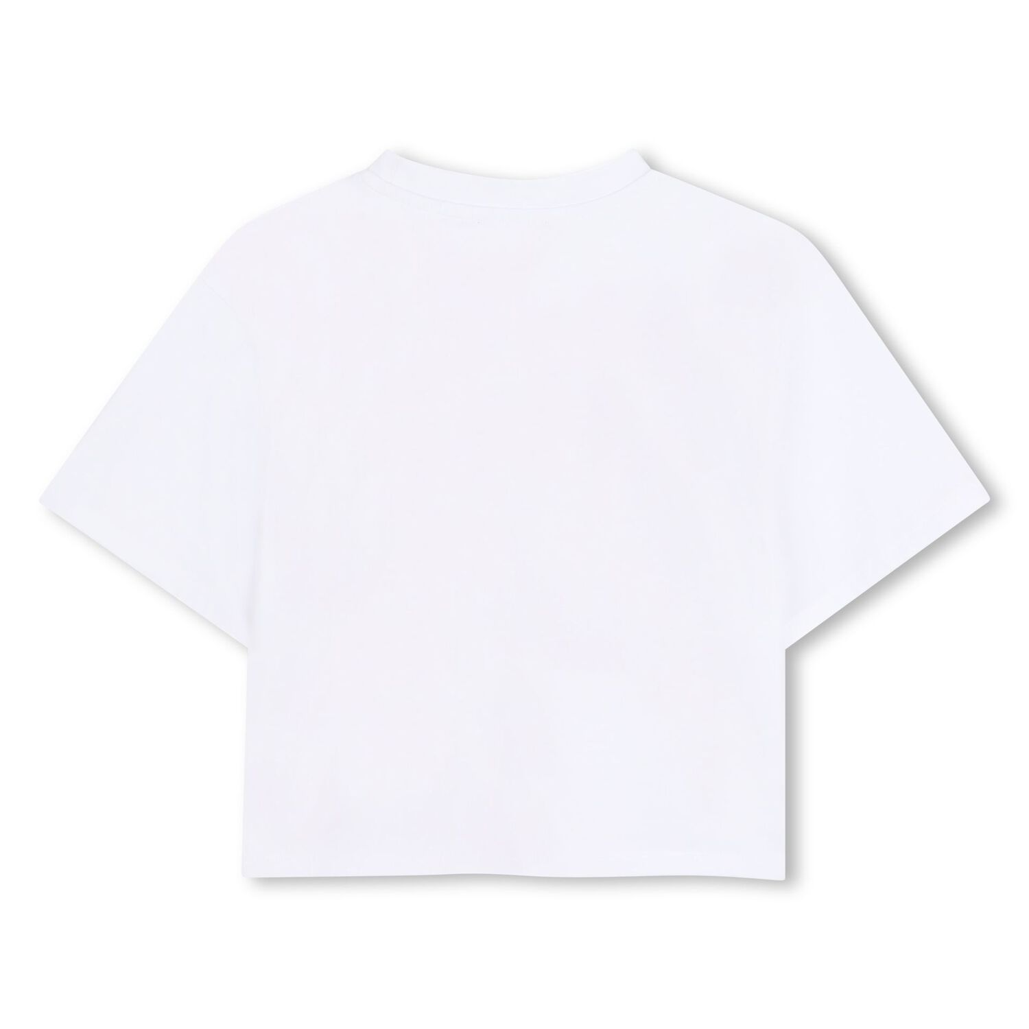 Girls White Logo T-Shirt, 2, hi-res