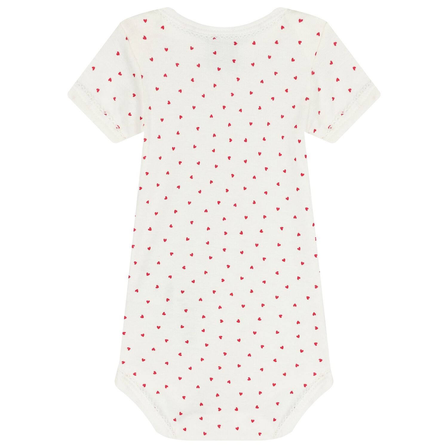 بودى سوت بنات بطبعه قلب باللون العاجى ( 3 قطع ) , 1, hi-res