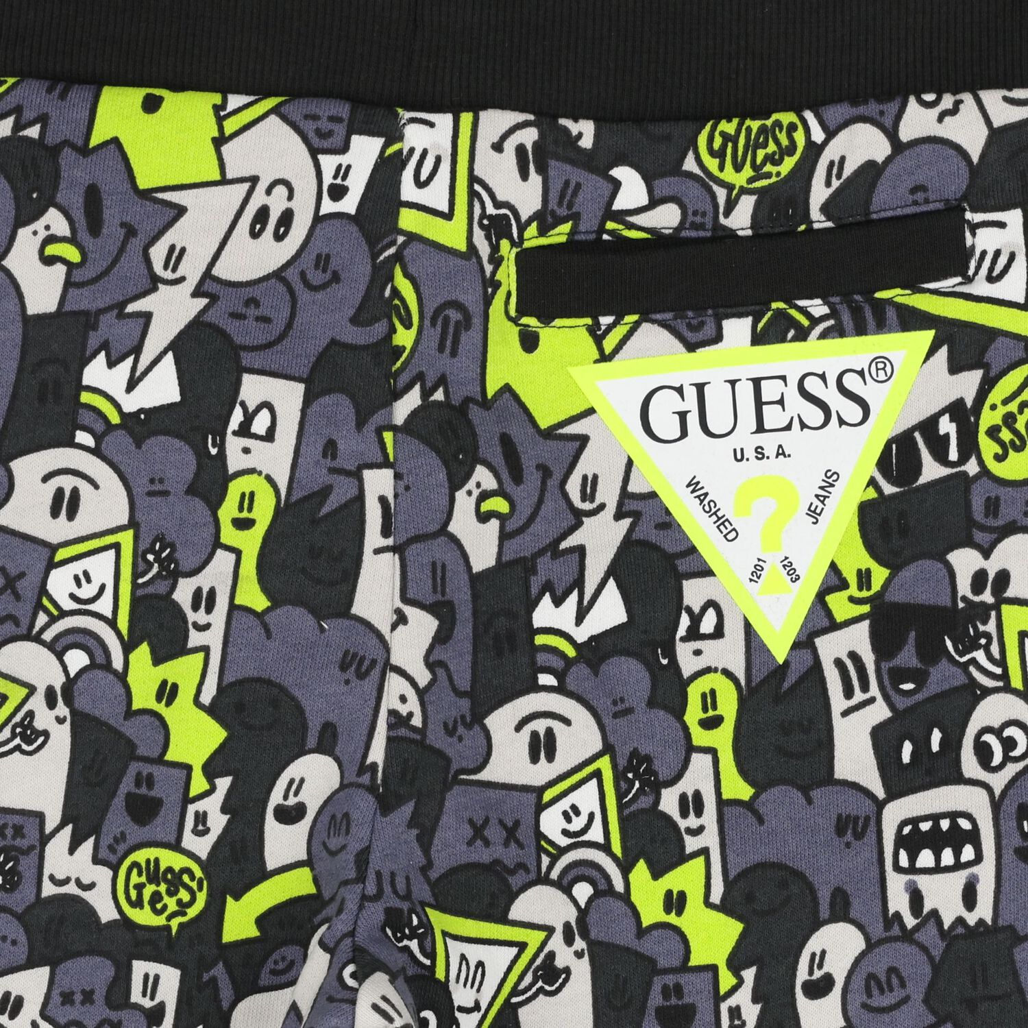 شورت رمادي بشعار للأولاد, 1, hi-res image number null