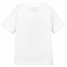 Boys White Logo T-Shirt, 1, hi-res