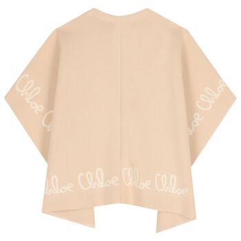 عباءه محبوكه للبنات باللون الوردى 