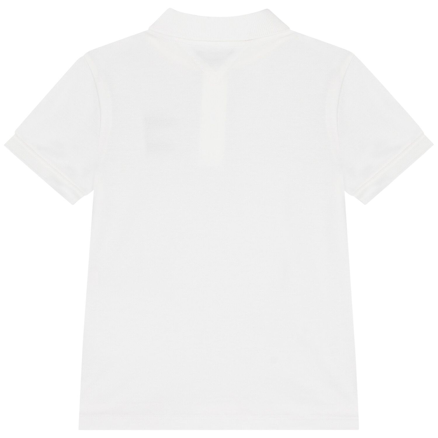 Boys White Logo Polo Shirt, 3, hi-res