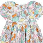 فستان بنات بالشعار متعدد الألوان, 1, hi-res