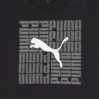 تيشيرت أولاد بالشعار باللون الأسود, 1, hi-res