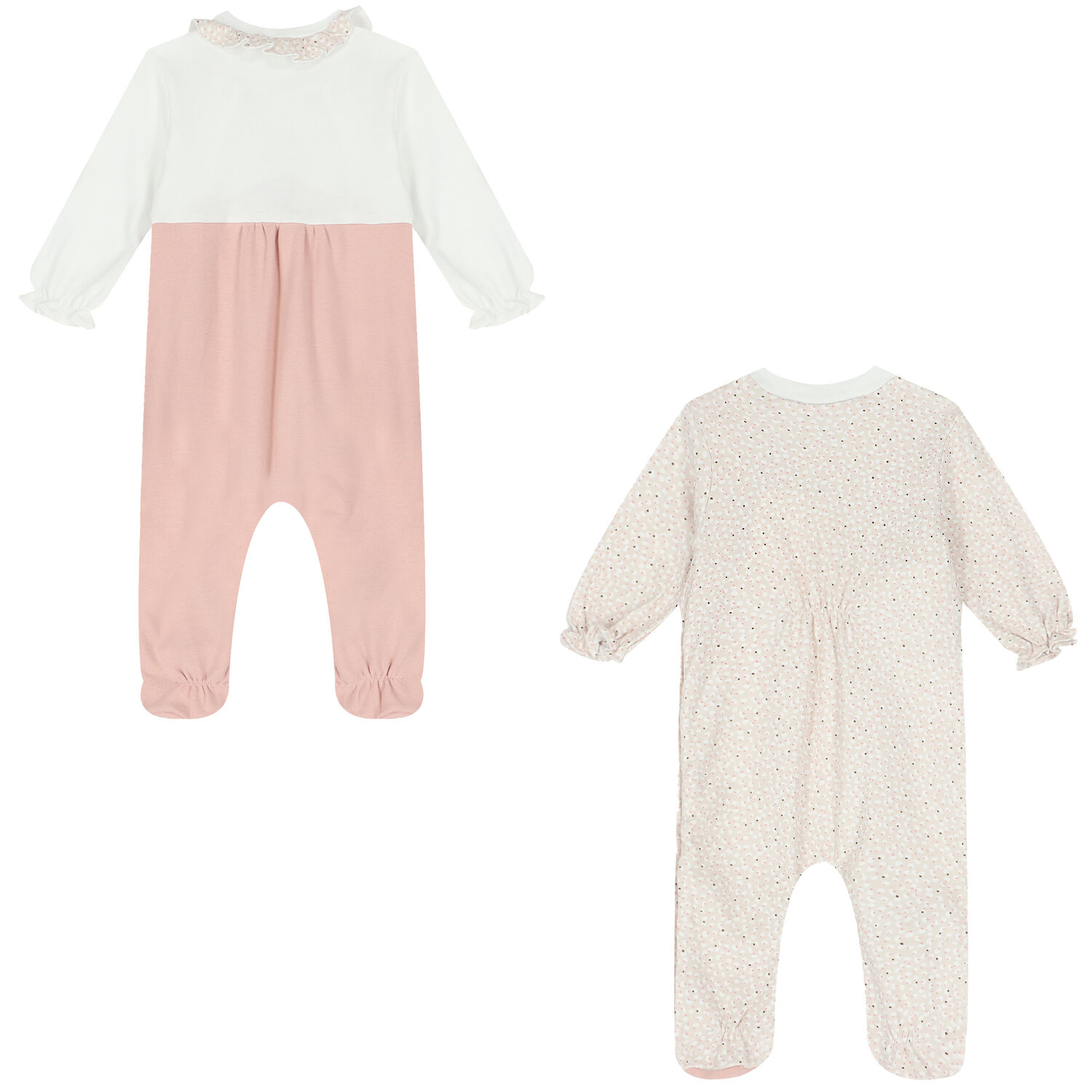 أفرول بنات باللون الزهري والعاجي ( 2 قطع), 1, hi-res image number null