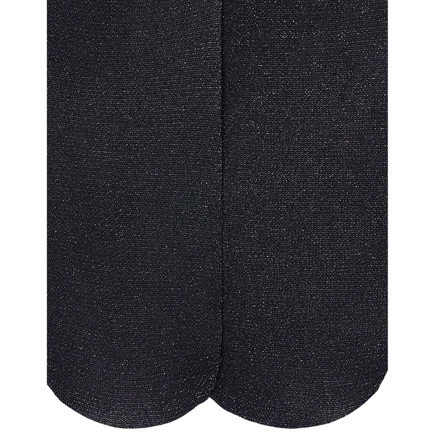 Girls Black Shimmer Tights, 2, hi-res