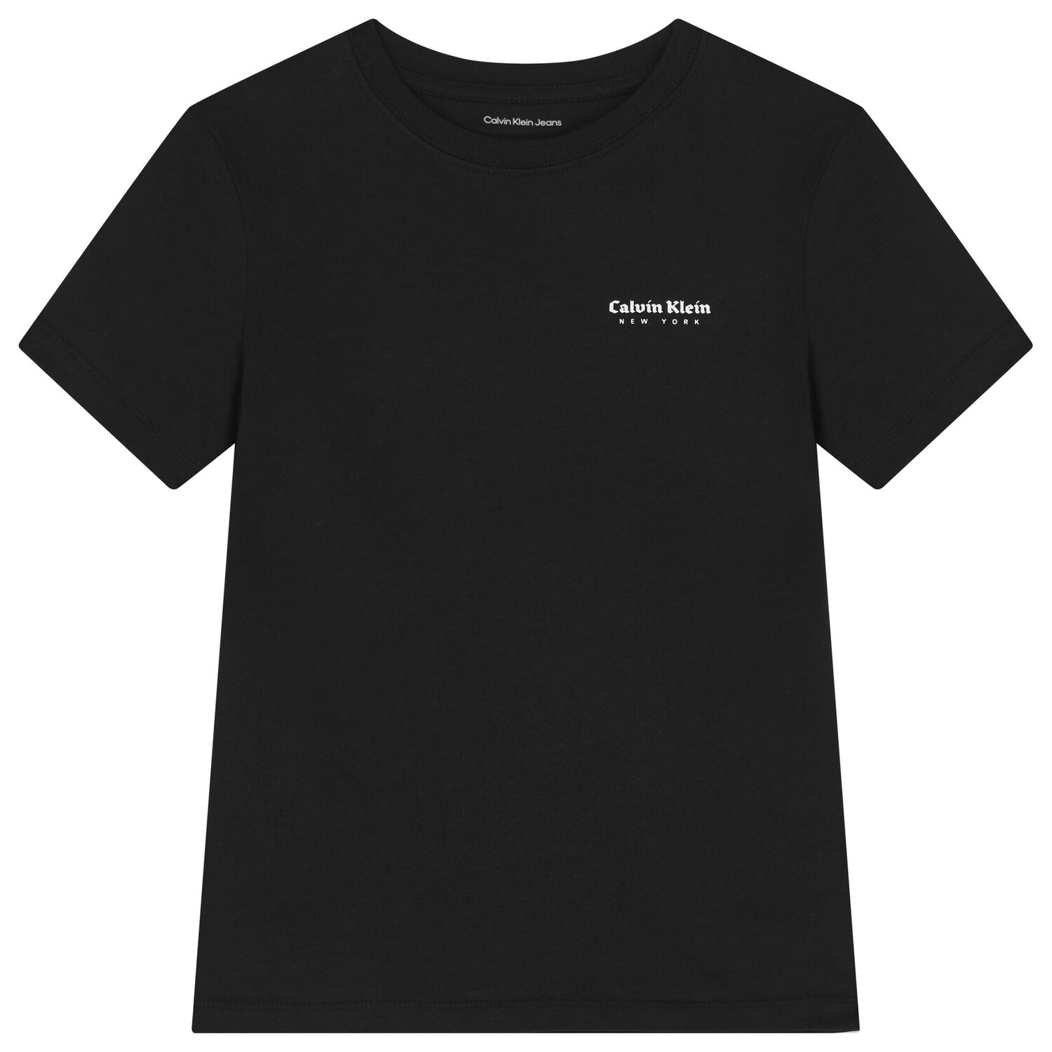 Boys Black Logo T-Shirt, 1, hi-res