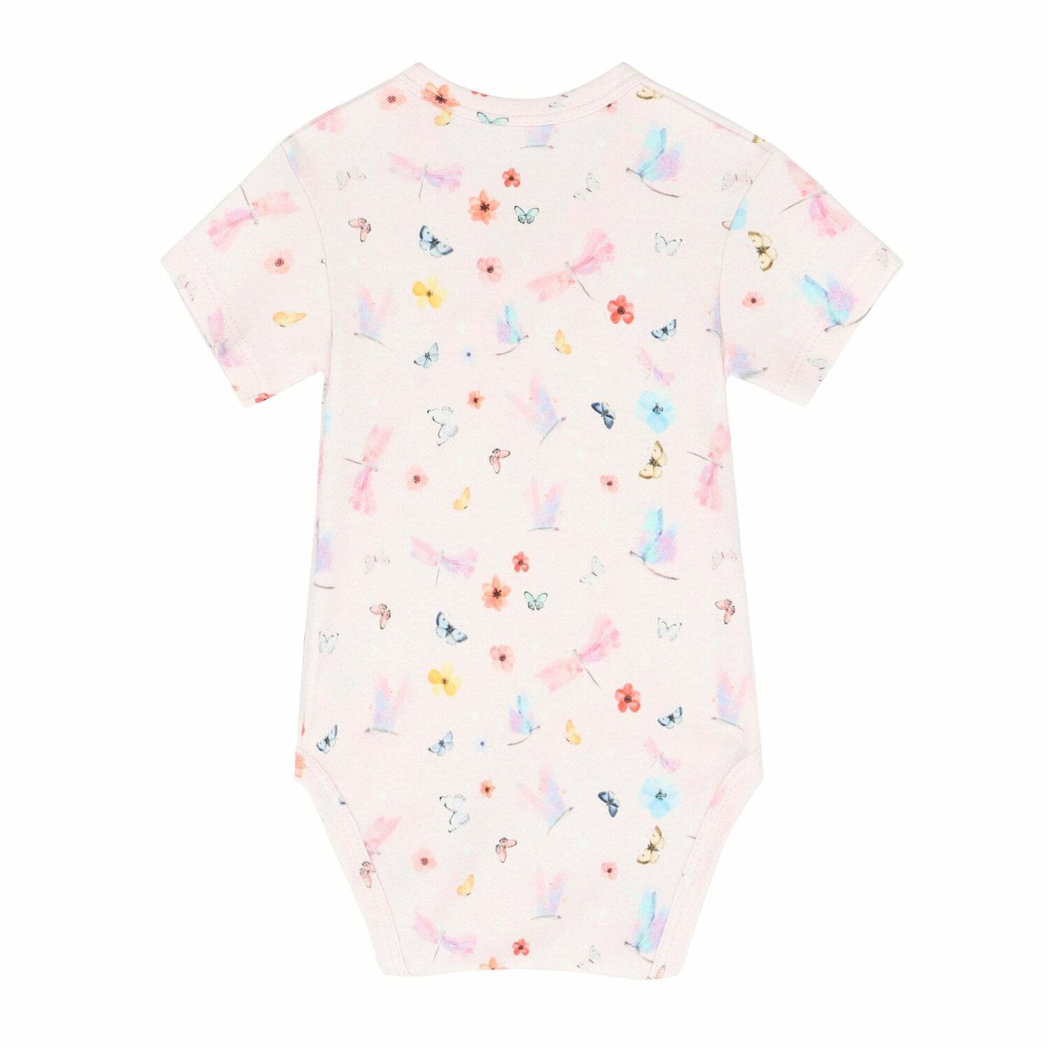 Baby Girls Pink Printed Bodysuit, 1, hi-res