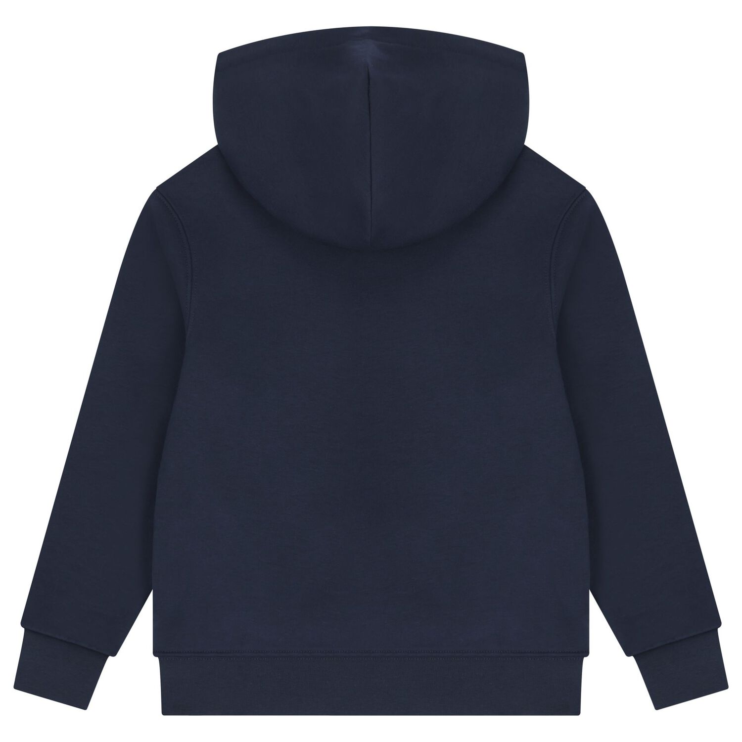 Boys Navy Blue Polo Bear Hooded Top, 1, hi-res