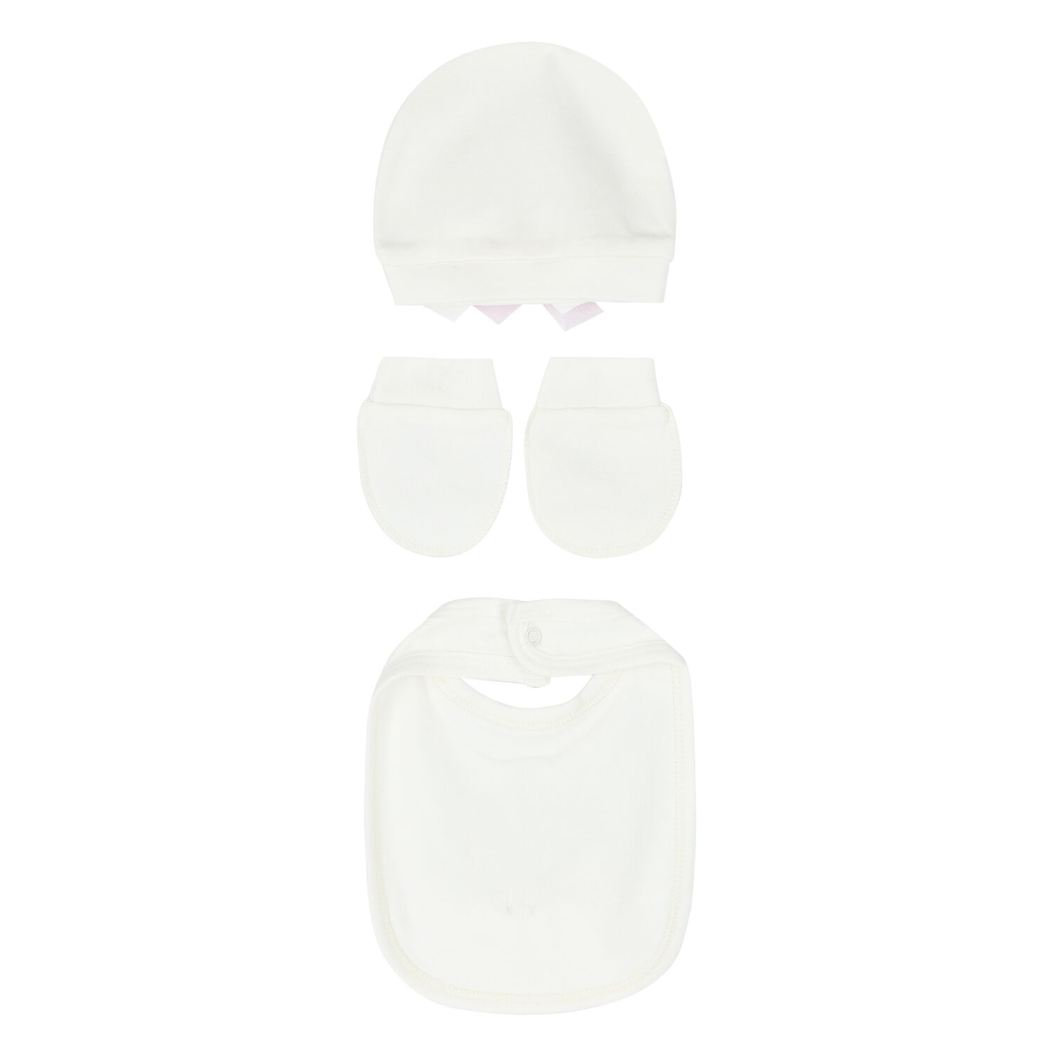 Baby Girls Ivory 4-Piece Babysuit Set, 1, hi-res image number null