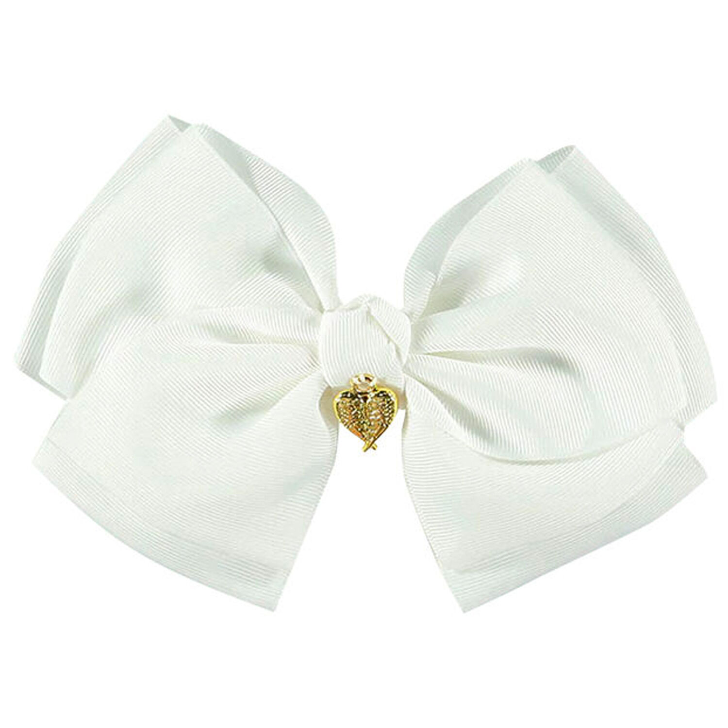 مشبك شعر بفيونكة باللون الأبيض, 6, hi-res