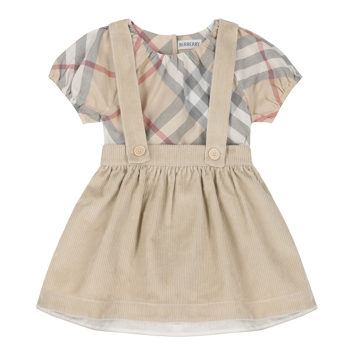 Baby Girls Beige Skirt Gift Set, 1, hi-res image number null