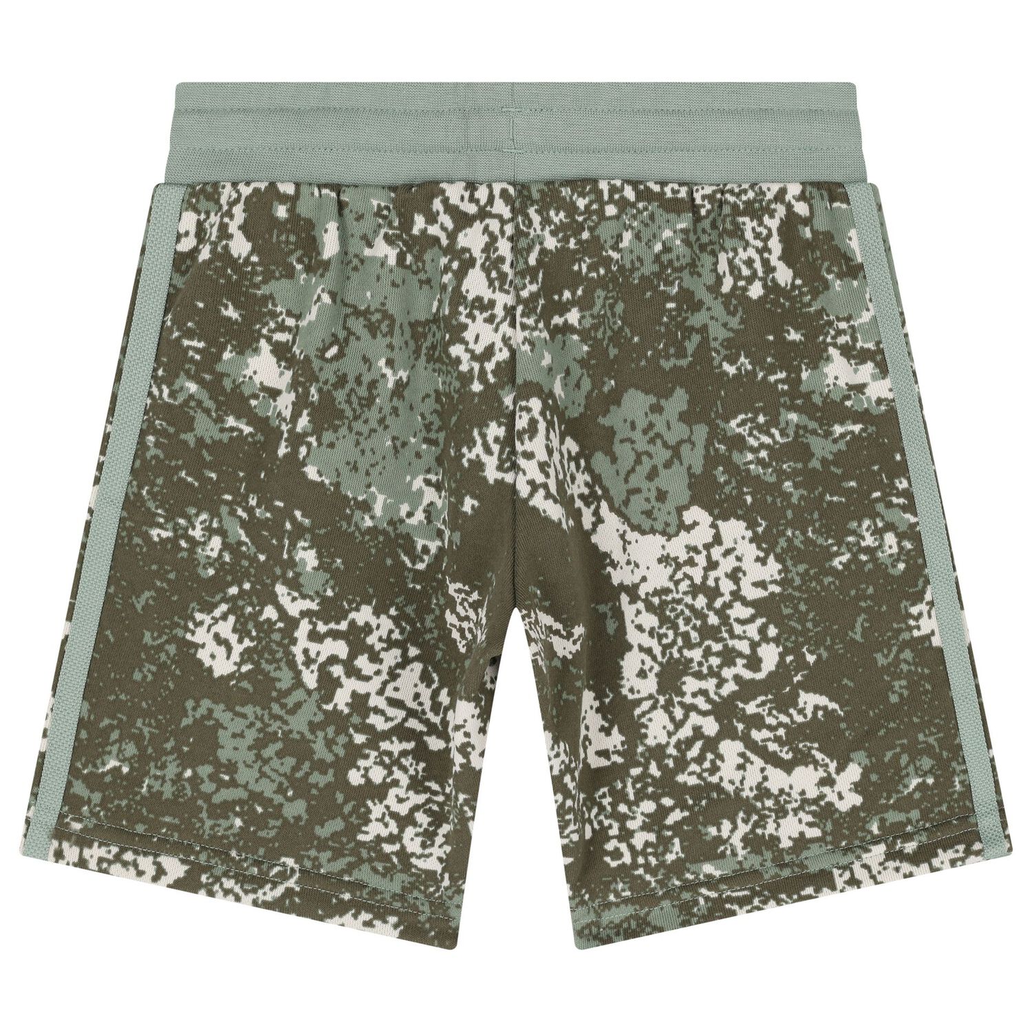 Boys Green Trefoil Logo Shorts Set, 1, hi-res