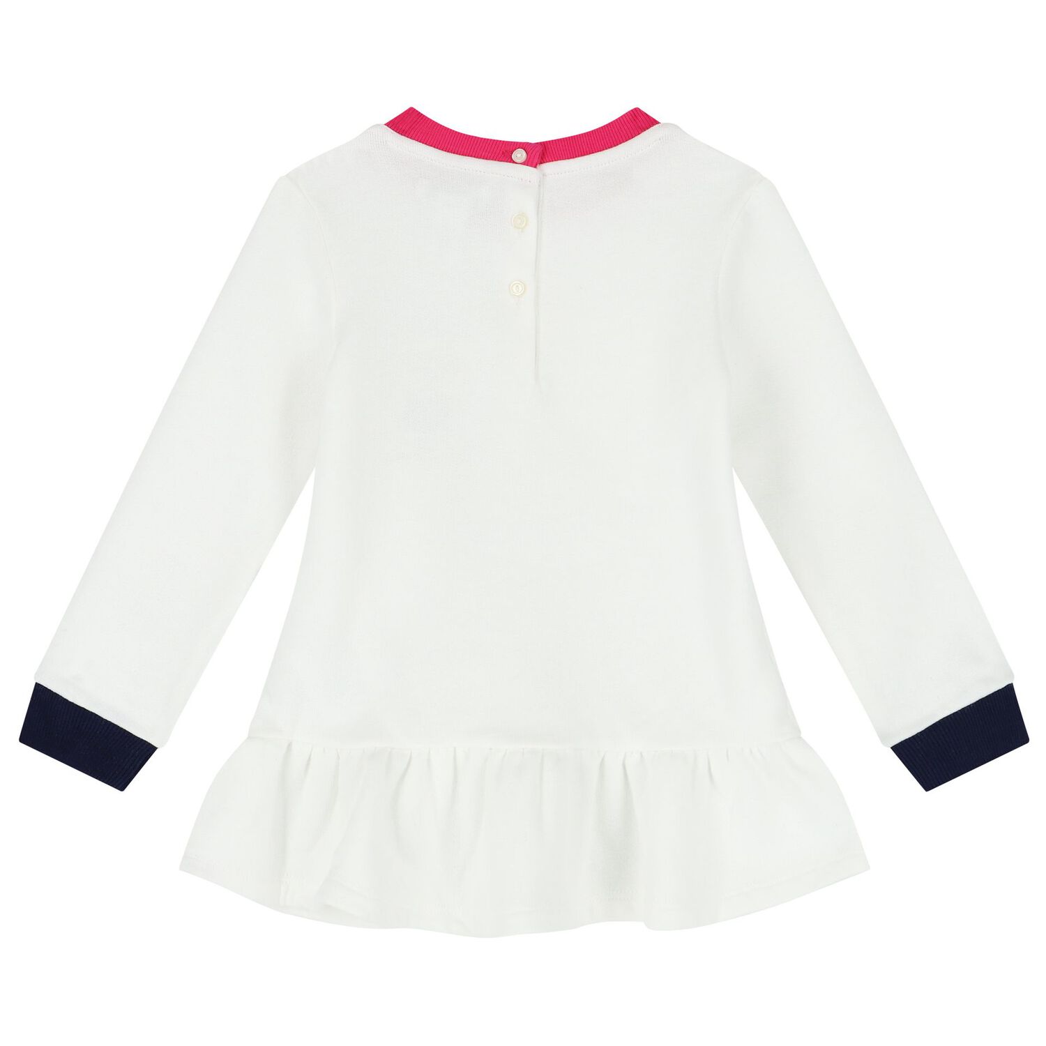 طقم بنات ليغنز بالشعار باللون الأبيض والوردي, 1, hi-res