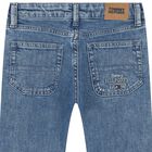 Boys Blue Logo Blue Jeans, 1, hi-res