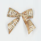 Girls White Bow Baby Blanket, 1, hi-res