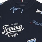 سويت شيرت بشعار أزرق داكن للأولاد, 1, hi-res