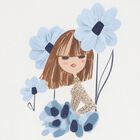 Girls Ivory, Navy Blue & Beige Leggings Set, 2, hi-res