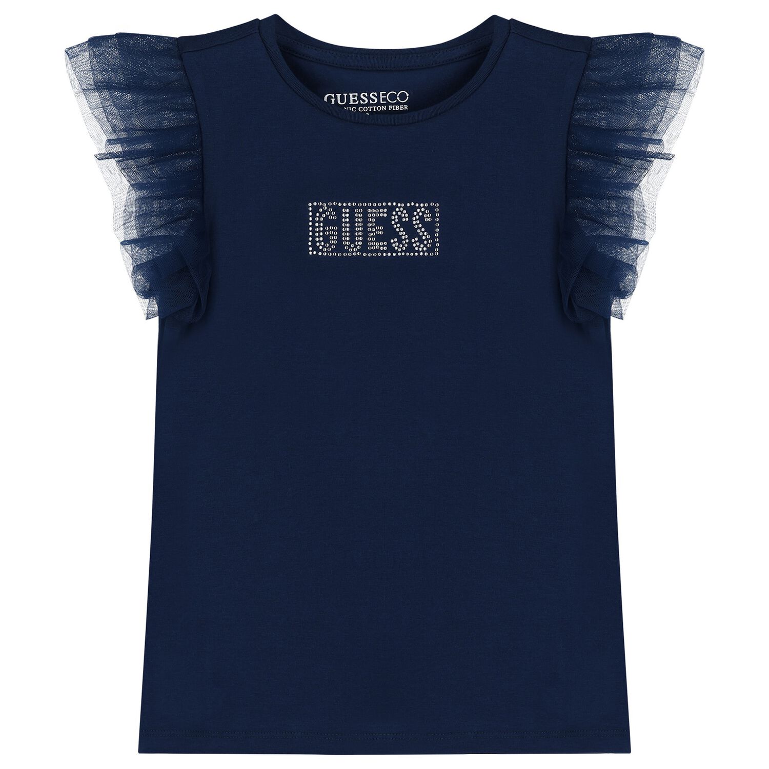 تيشيرت بنات تول بالشعار باللون الكحلي, 3, hi-res