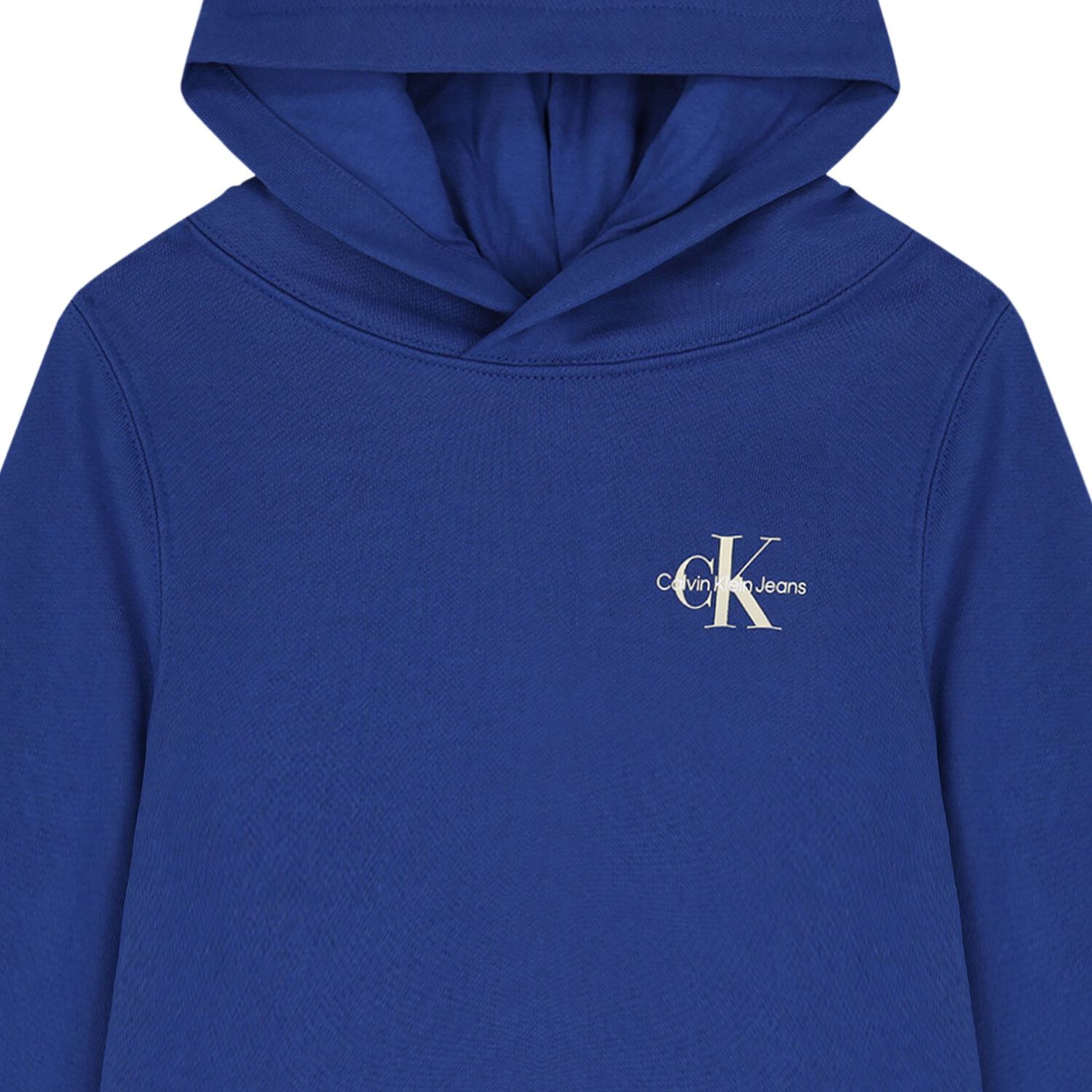 Boys Blue Logo Hooded Top, 3, hi-res