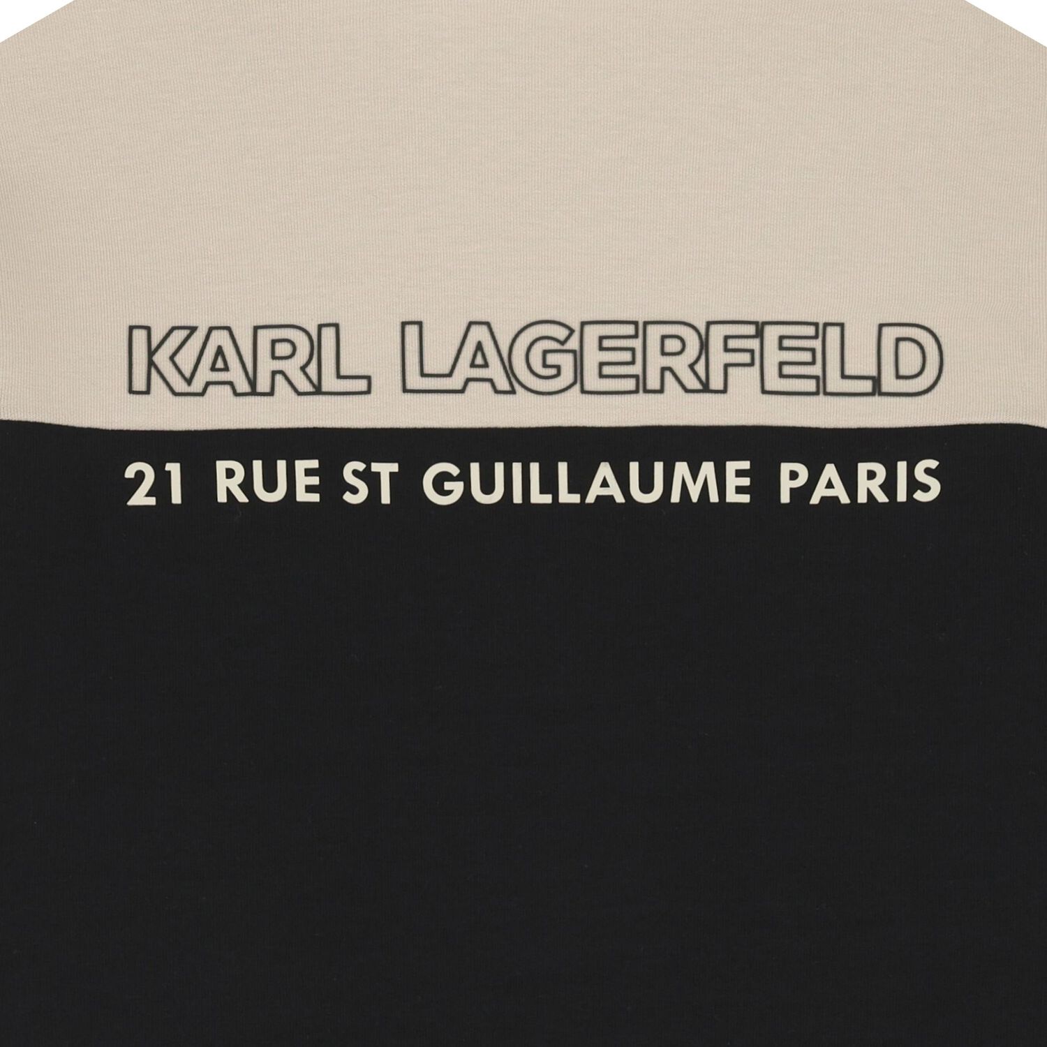 توب اولاد بسحاب بالشعار باللون البيج والاسود , 1, hi-res