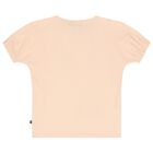 تيشيرت بنات بطبعة حقيبة بالشعار باللون الوردى, 2, hi-res