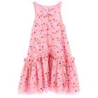 Girls Pink Polka Dots Dress, 1, hi-res