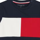 Baby Boys Navy Blue Logo Sweatshirt, 1, hi-res