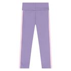 Younger Girls Pink & Purple Logo Leggings Set, 1, hi-res