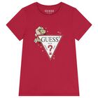 Girls Red Logo T-Shirt, 2, hi-res