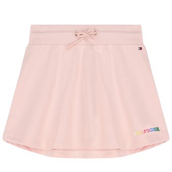Girls Pink Logo Skirt