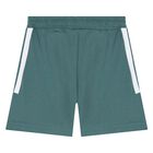 Younger White & Green Marvel Logo Shorts Set, 1, hi-res