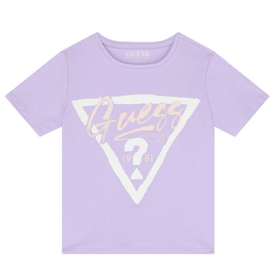 Girls Lilac Logo T-Shirt
