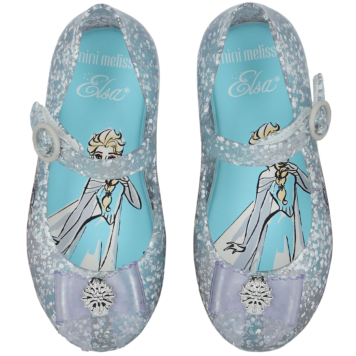 حذاء جيلي باللون الأزرق للبنات, 3, hi-res image number null