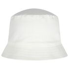 White Teddy Bear Logo Baby Hat, 1, hi-res