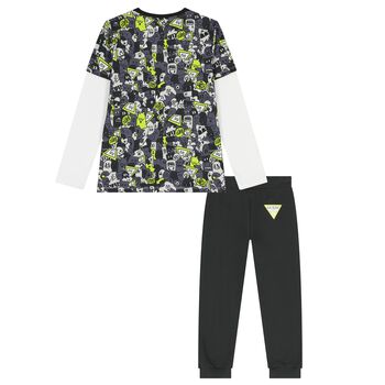 Boys Grey Logo Tracksuit